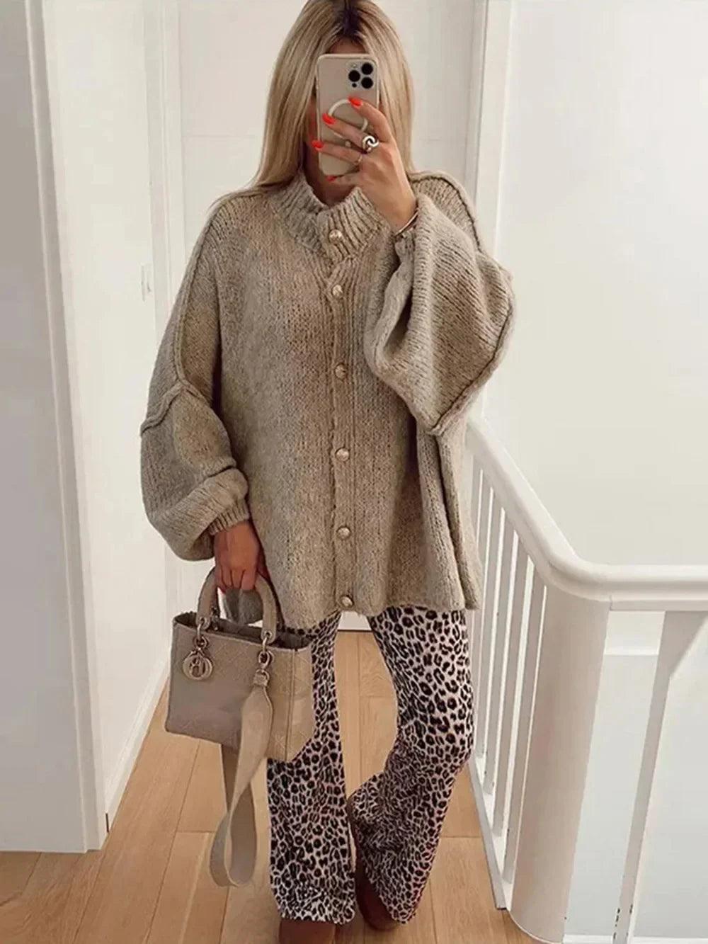 Jamie | Oversized Button-Down Cardigan for Women