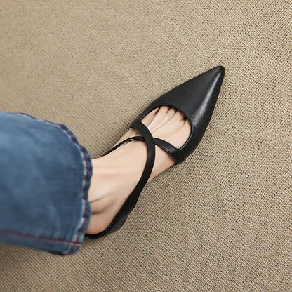 Mules Helene de Cuero Genuino