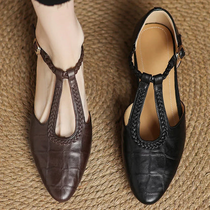 Mary Janes de cuero