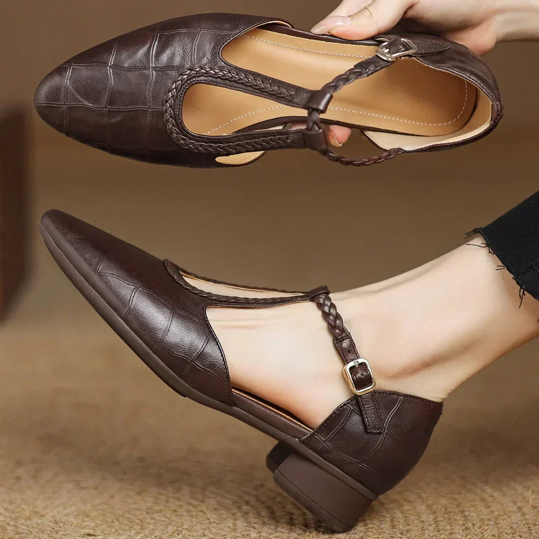 Mary Janes de cuero