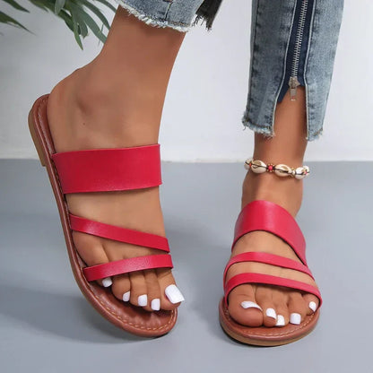 Grace™ - Sandalias planas informales y cómodas 