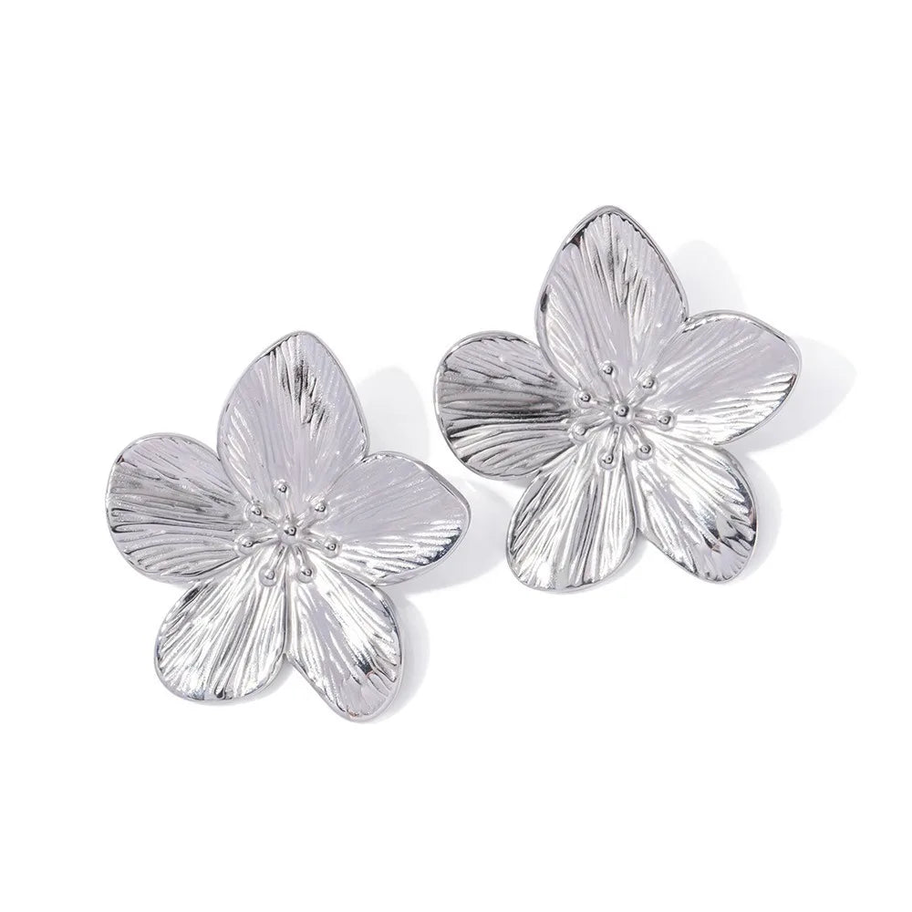 Oversized Floral Earrings