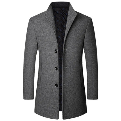 Mason | Abrigo largo sofisticado con botones para hombre
