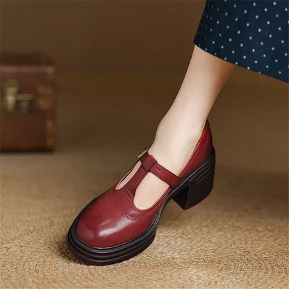 Zapatos de tacón grueso Elvana