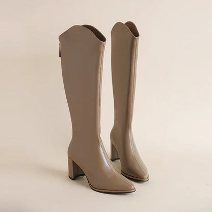 Claire | Women's Knee-High Heeled Boots