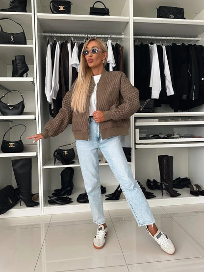 Quilted Stylish Bomber Jacket