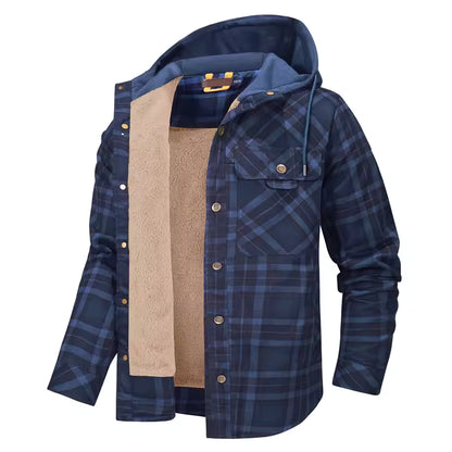 Chaqueta de franela a cuadros