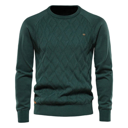 Theodor | Suéter de hombre con estampado de rombos 