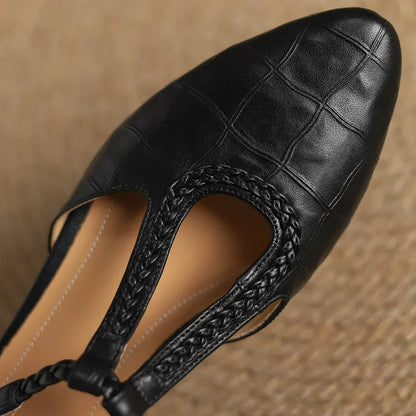 Mary Janes de cuero