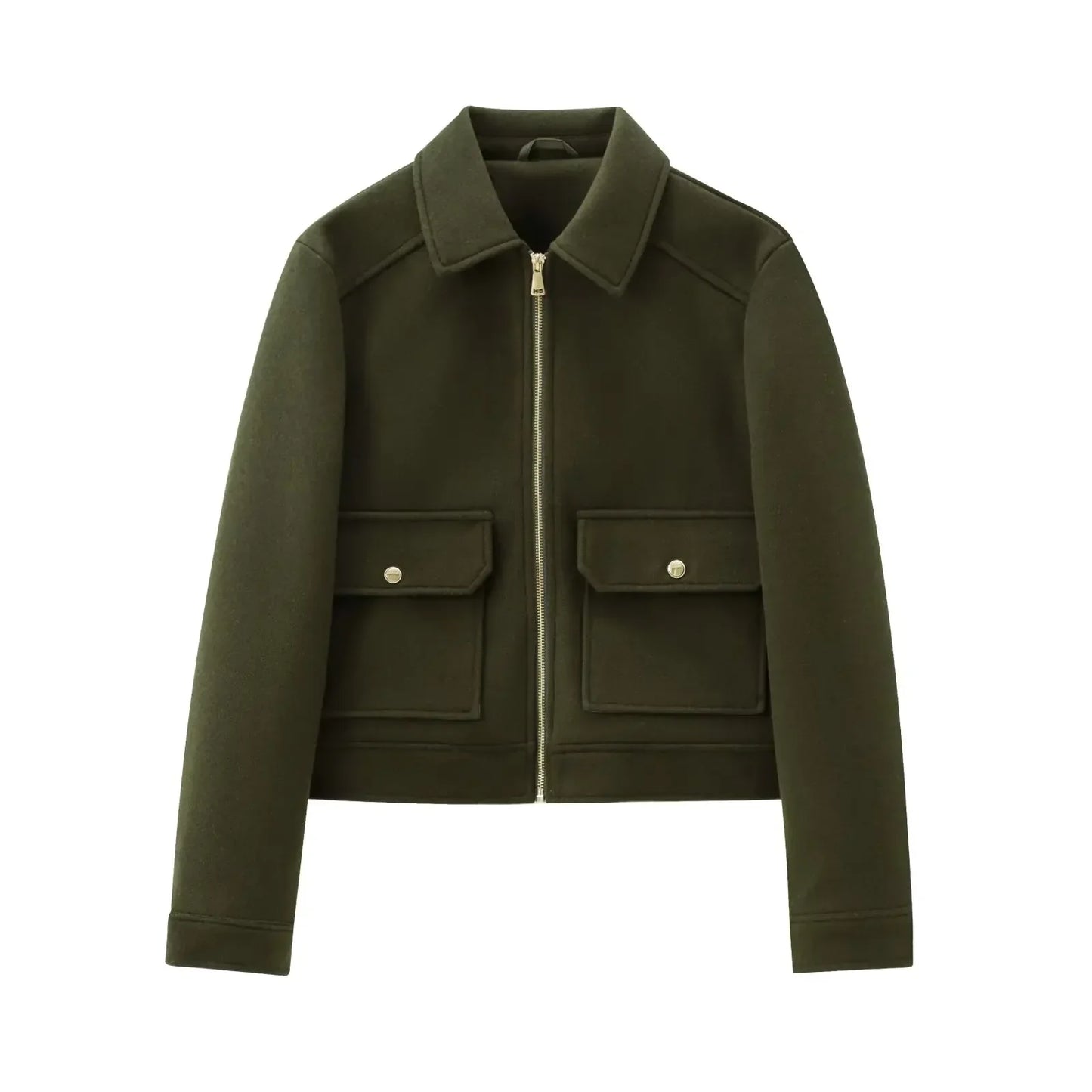 Jazmín | Chaqueta informal con bolsillo frontal y cremallera para mujer