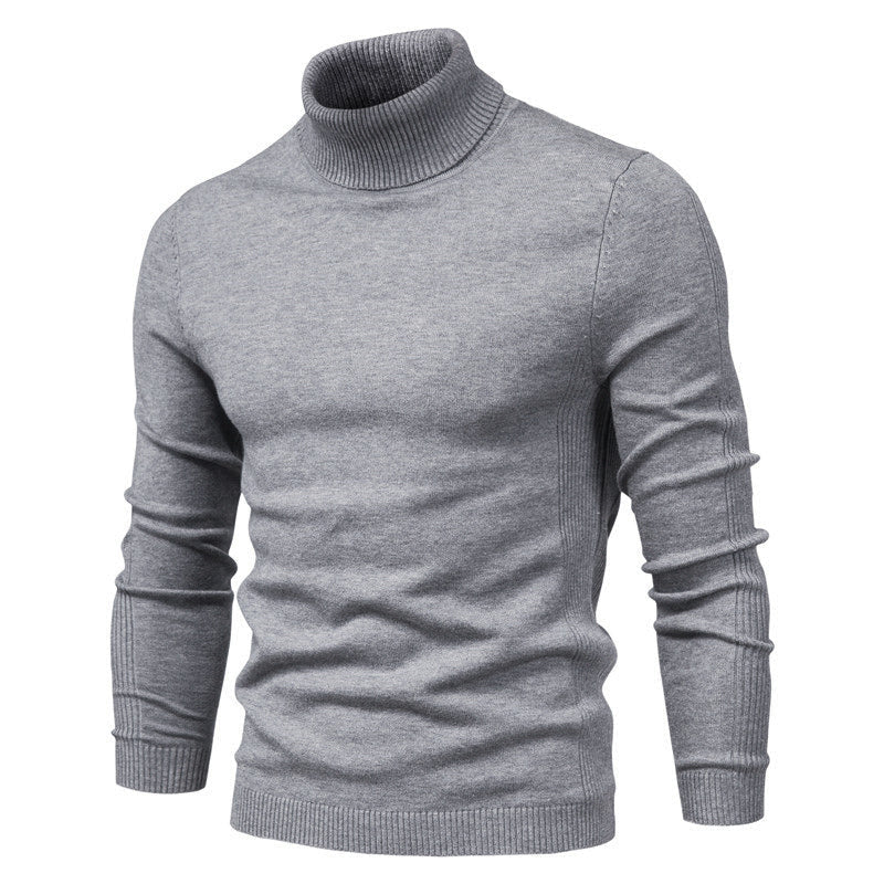 Andrew | Warm Knitted High Neck Sweater For Men