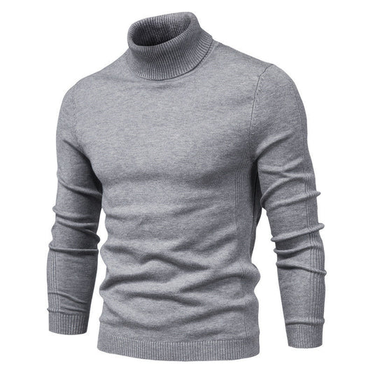 Andrew | Warm Knitted High Neck Sweater For Men