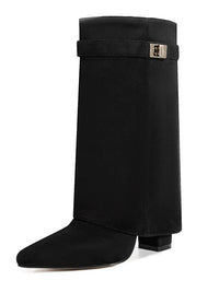 Black Suede Short