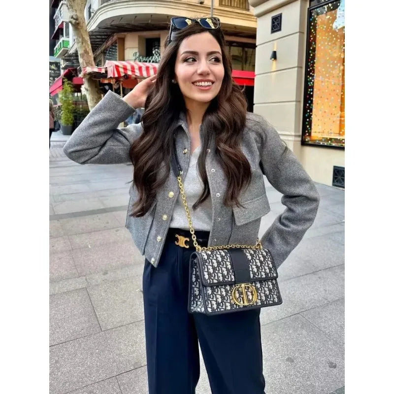 Isabel | Women’s Chic Button Front Short Jacket