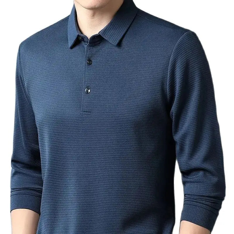 Casual Waffle Polo Shirt