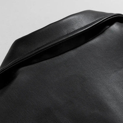 Colton | Men’s Oversized Leather Bomber Jacket