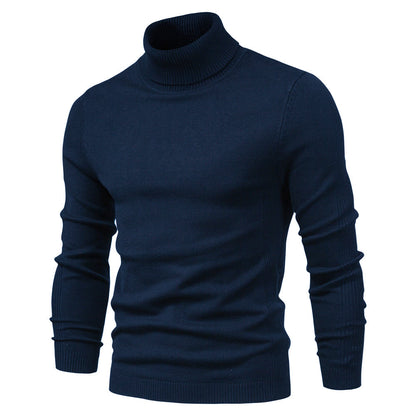 Warm Knitted High Neck Sweater For Men