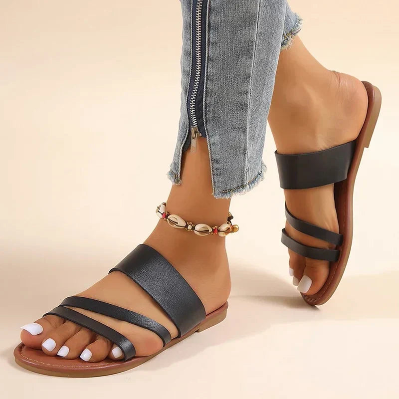 Grace™ - Sandalias planas informales y cómodas 