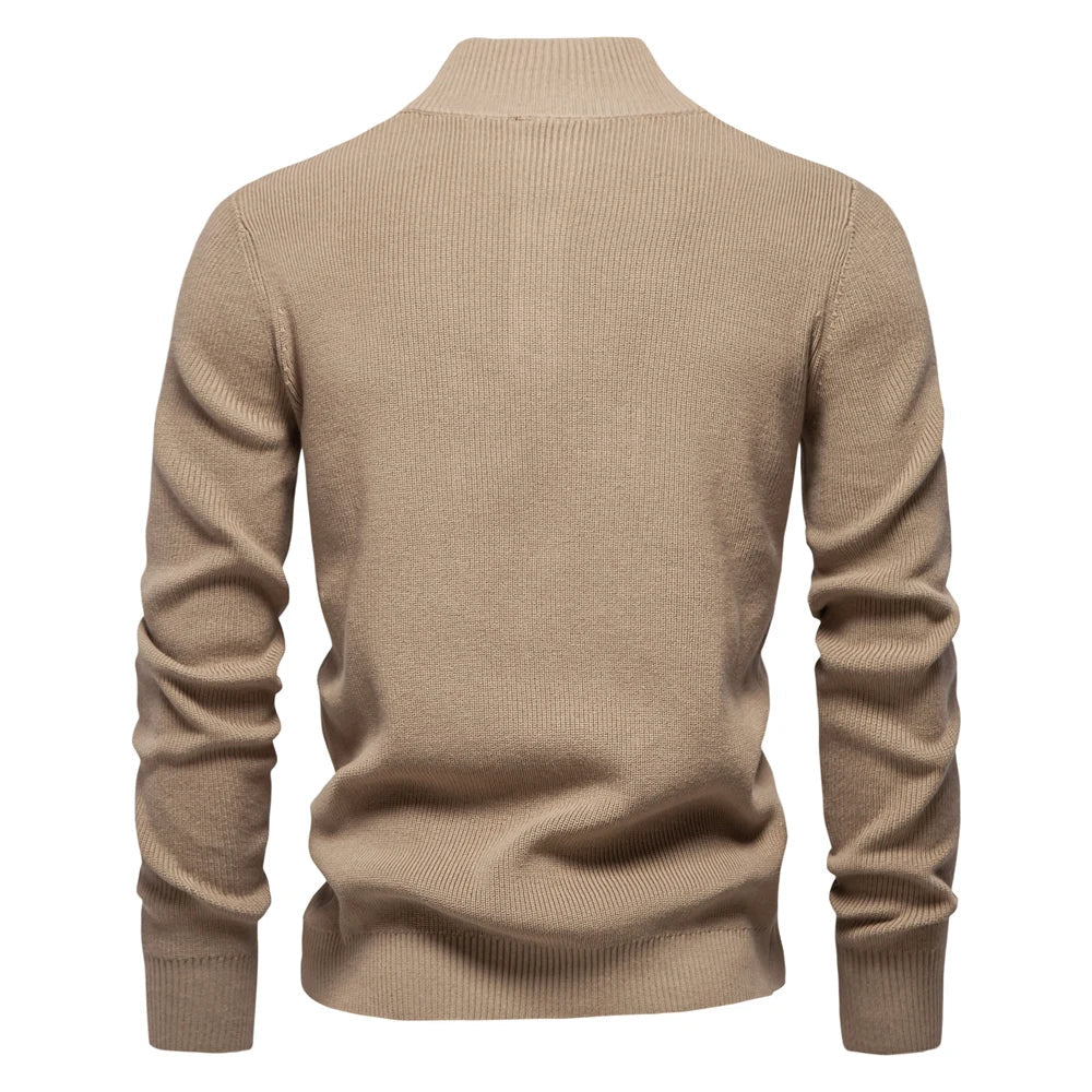 Stylish Men's Sweater with Button Design