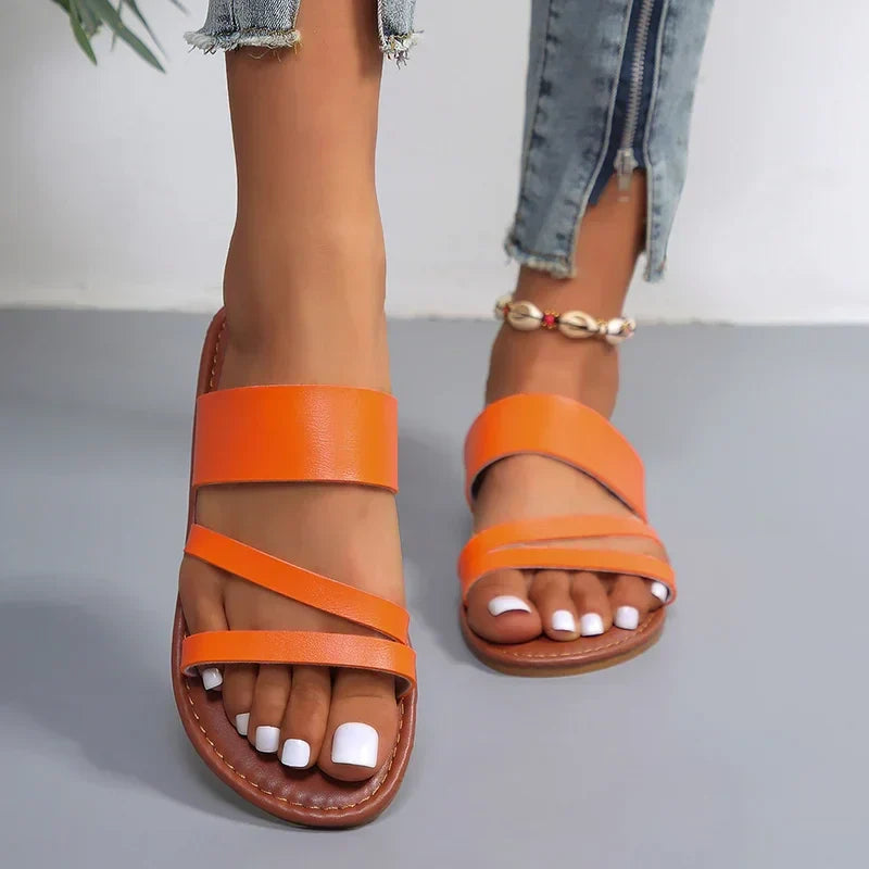 Grace™ - Sandalias planas informales y cómodas 