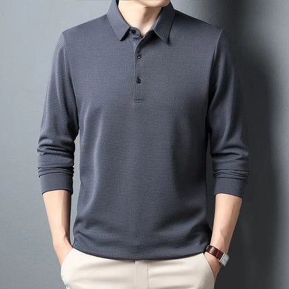 Casual Waffle Polo Shirt
