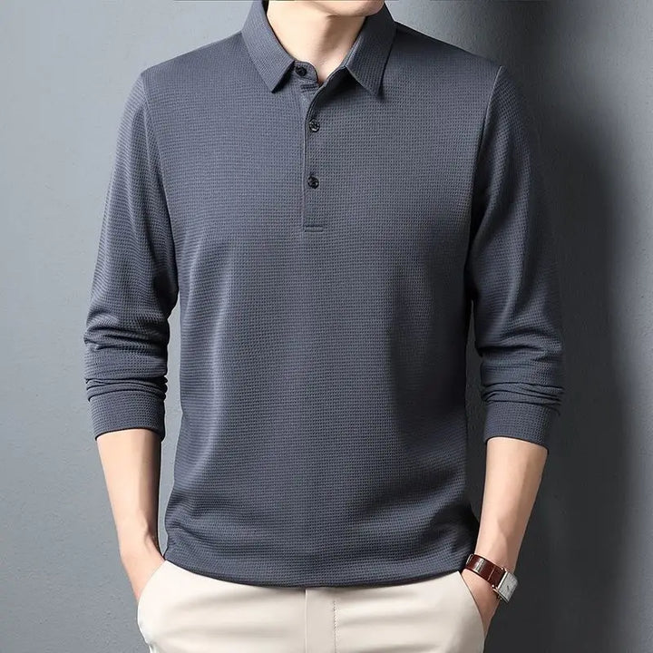 Casual Waffle Polo Shirt