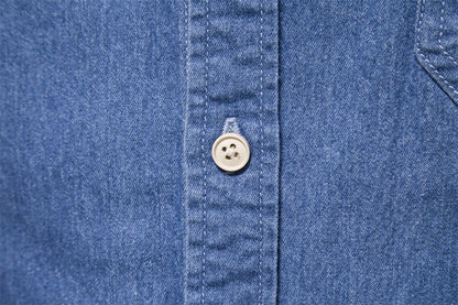 Hunter | Men’s Light Blue Denim Button-Up Shirt