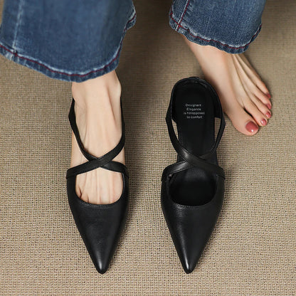 Mules Helene de Cuero Genuino