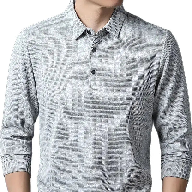 Casual Waffle Polo Shirt