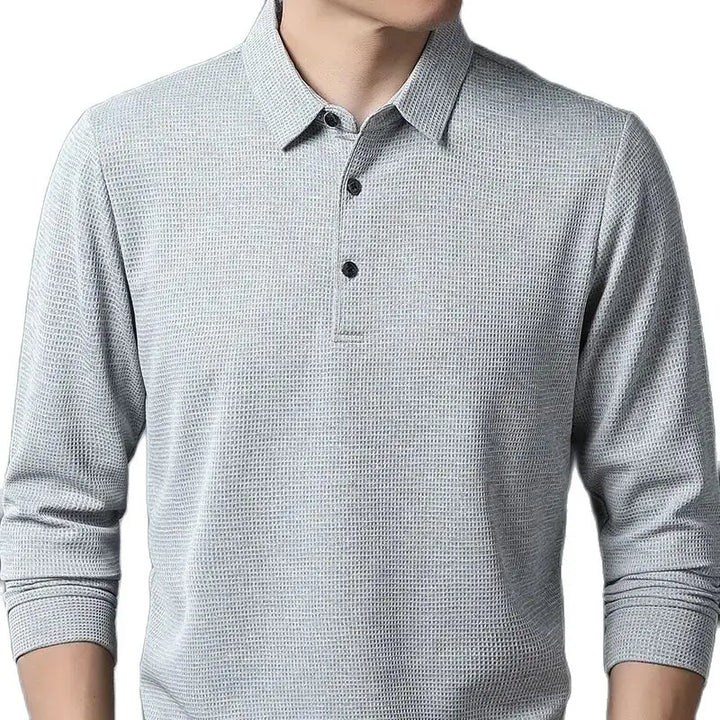 Casual Waffle Polo Shirt