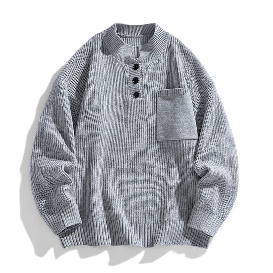 Cody | Men’s Winter Buttoned Knit Pullover