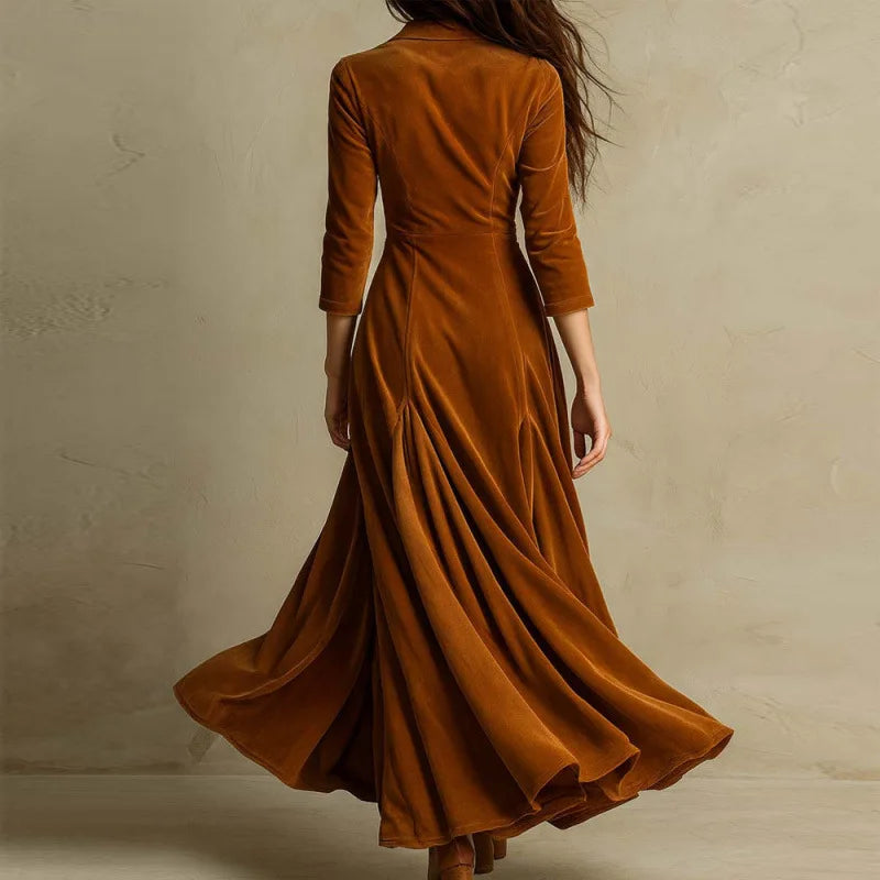 Anna | Vestido largo de terciopelo 