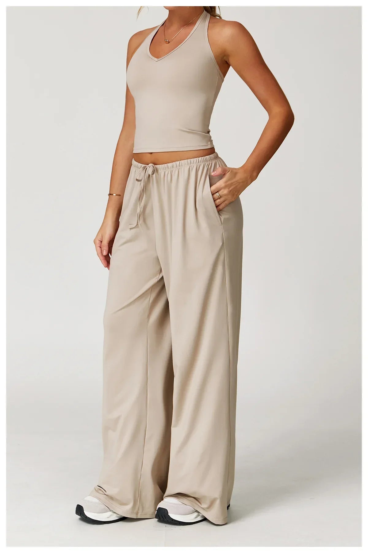 Eleanor | Women’s Winter Casual Wide Leg Loose Fit Pants
