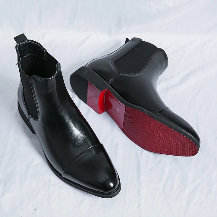 Men’s Suede Chelsea Boots with Elastic