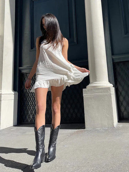Women’s Shiny Western-Style Boots