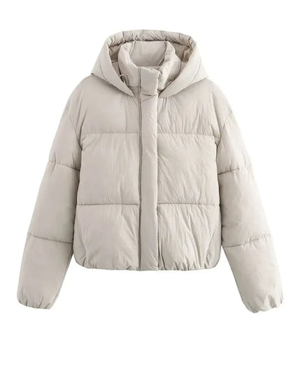 Kaitlyn | Hooded Cropped Women's Puffer Jacket