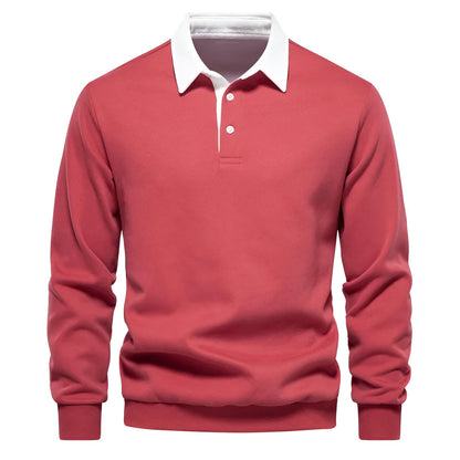 Suéter elegante con cuello de polo