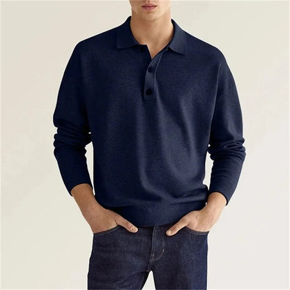 Clyde | Polo informal de punto de manga larga para hombre