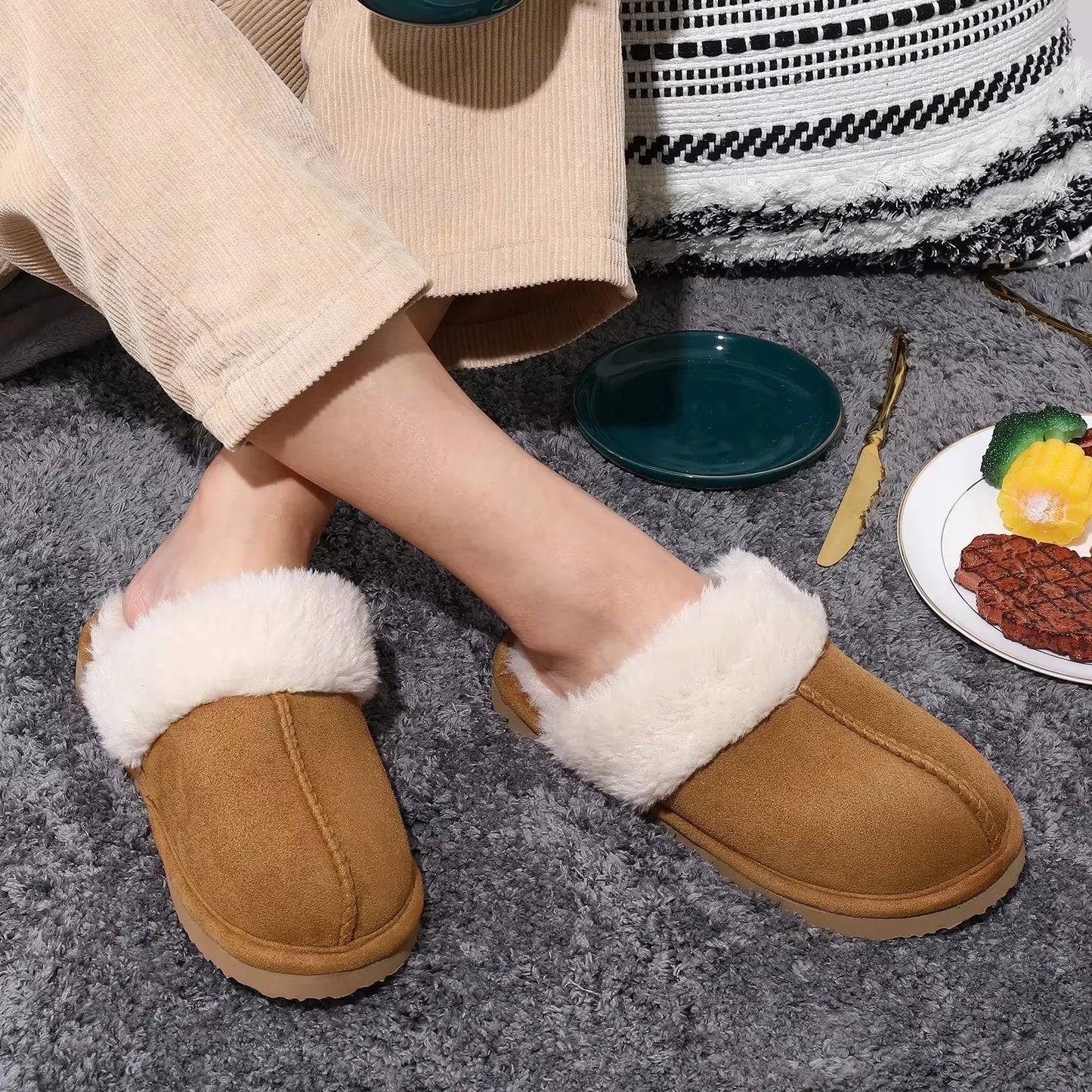 Women’s Plush Fur Indoor Slippers