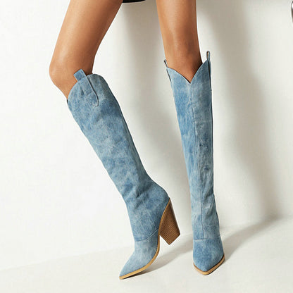 Women’s Pointed Toe High Heel Boots