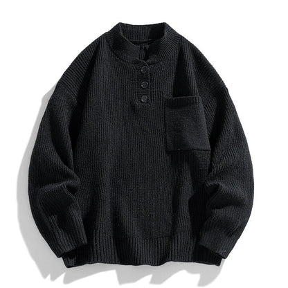 Cody | Jersey de punto abotonado de invierno para hombre