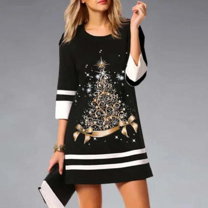 Austin | Vestido mini de manga larga de invierno para mujer