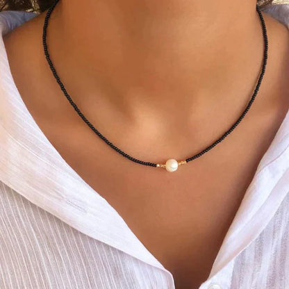 Pearl Beaded Choker