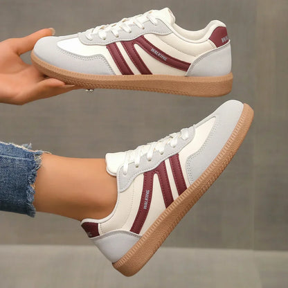 Riley| Zapatillas deportivas elásticas con estampado de leopardo para mujer