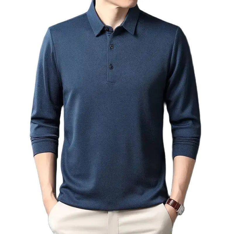 Casual Waffle Polo Shirt