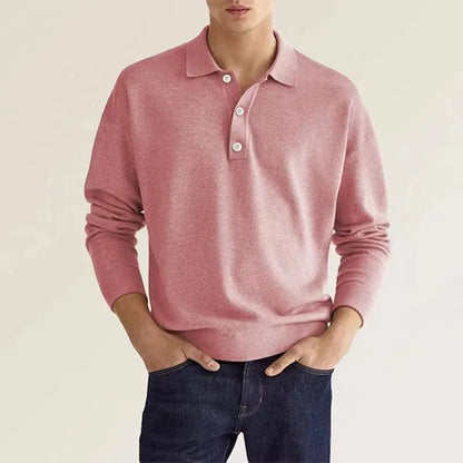 Clyde | Polo informal de punto de manga larga para hombre