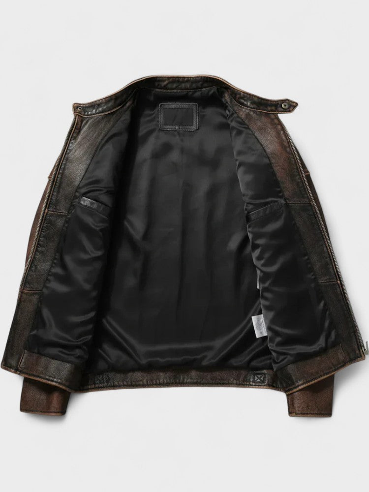 Troels™ | Chaqueta de cuero de primera calidad