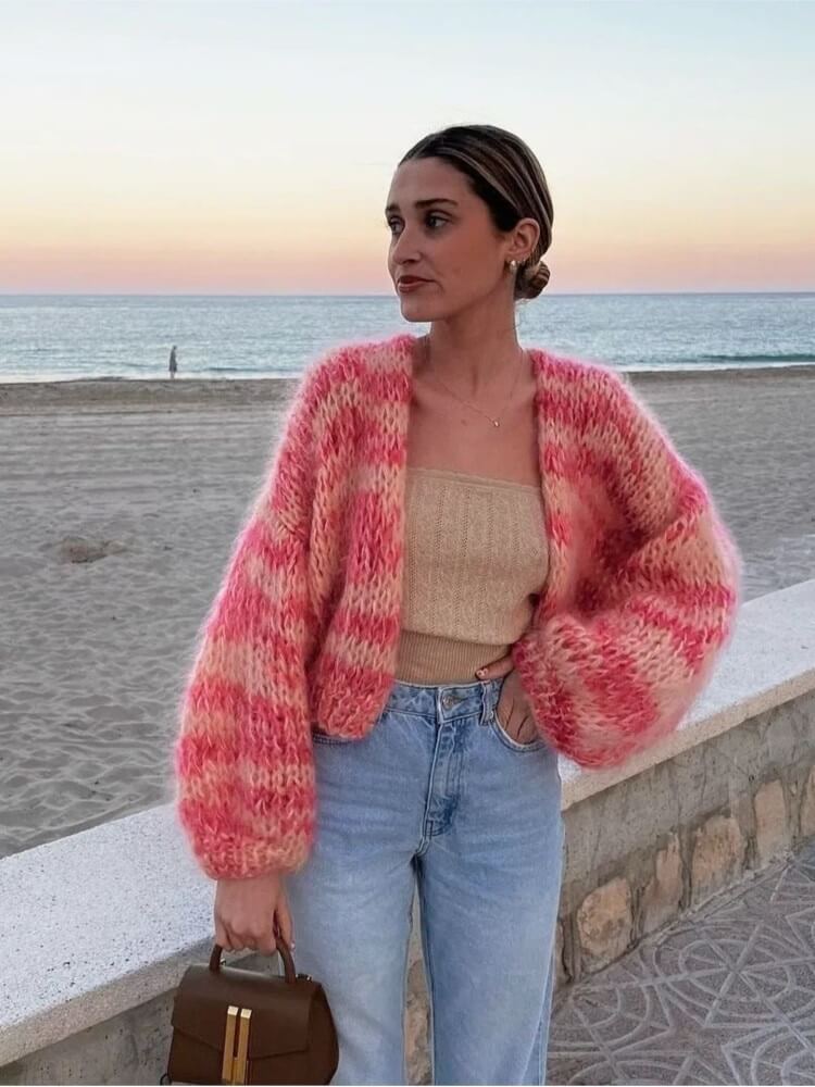 Women’s Winter Casual Knit Long Sleeve Cardigan