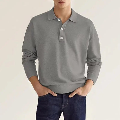 Clyde | Polo informal de punto de manga larga para hombre