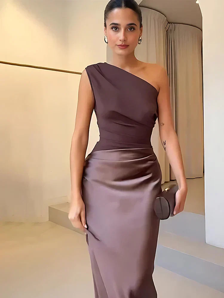 Sophia | Maxi Vestido con Forro de Satén